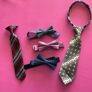 Lot of (5) toddler/little boys’ ties and bow ties